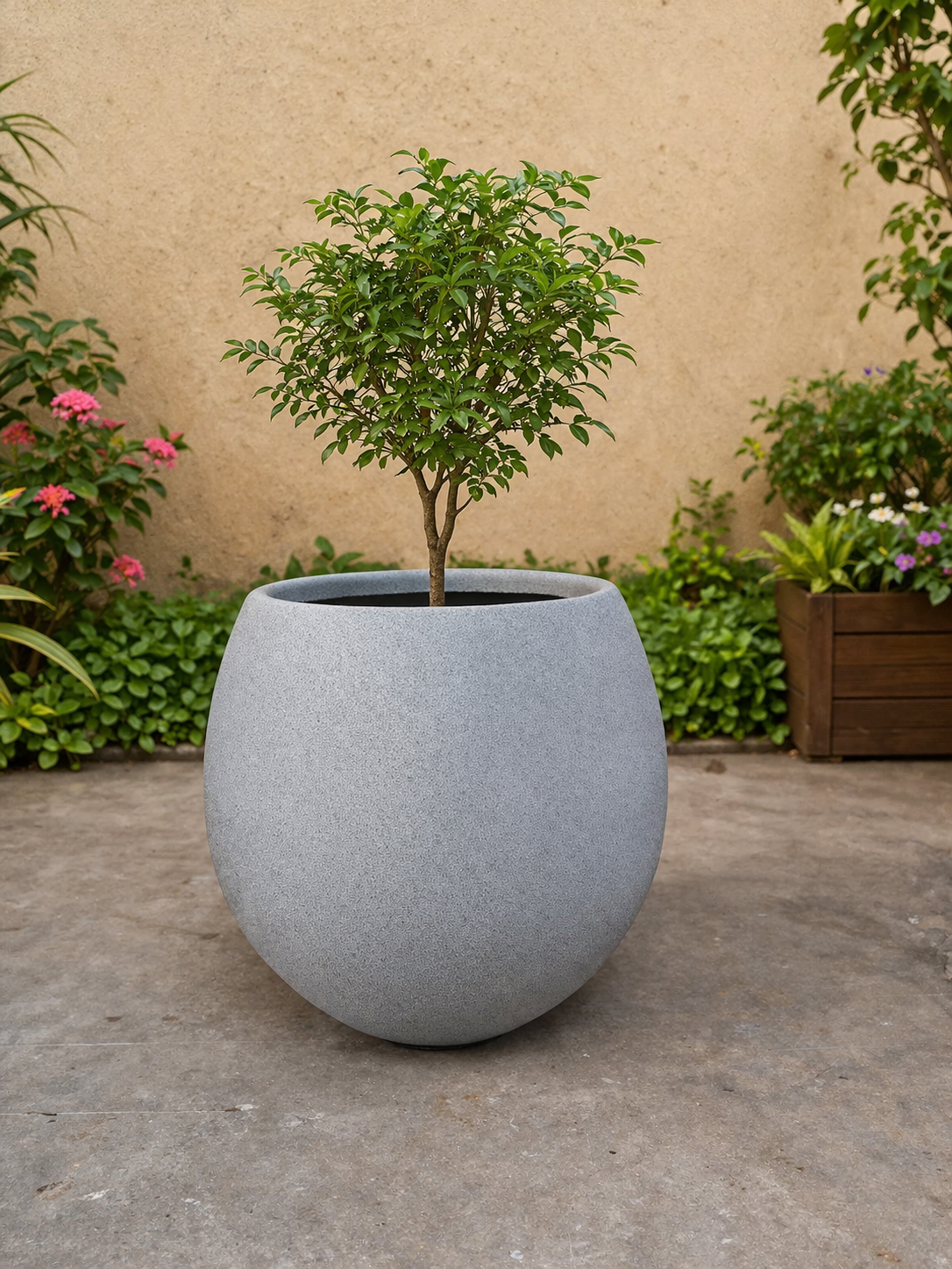 GLOBALBOWL FRP PLANTER LARGE